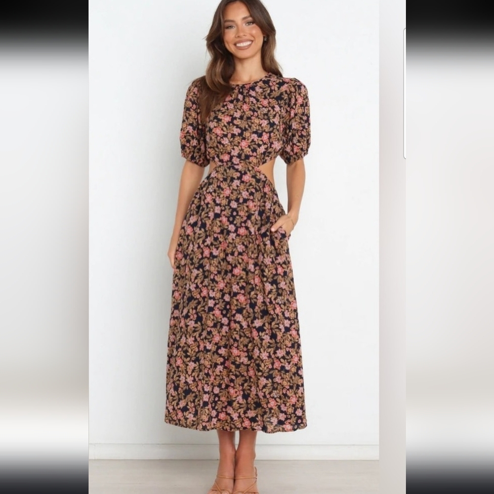 NWT MVN The Label Tula Love For Anthropologie Midi Dress